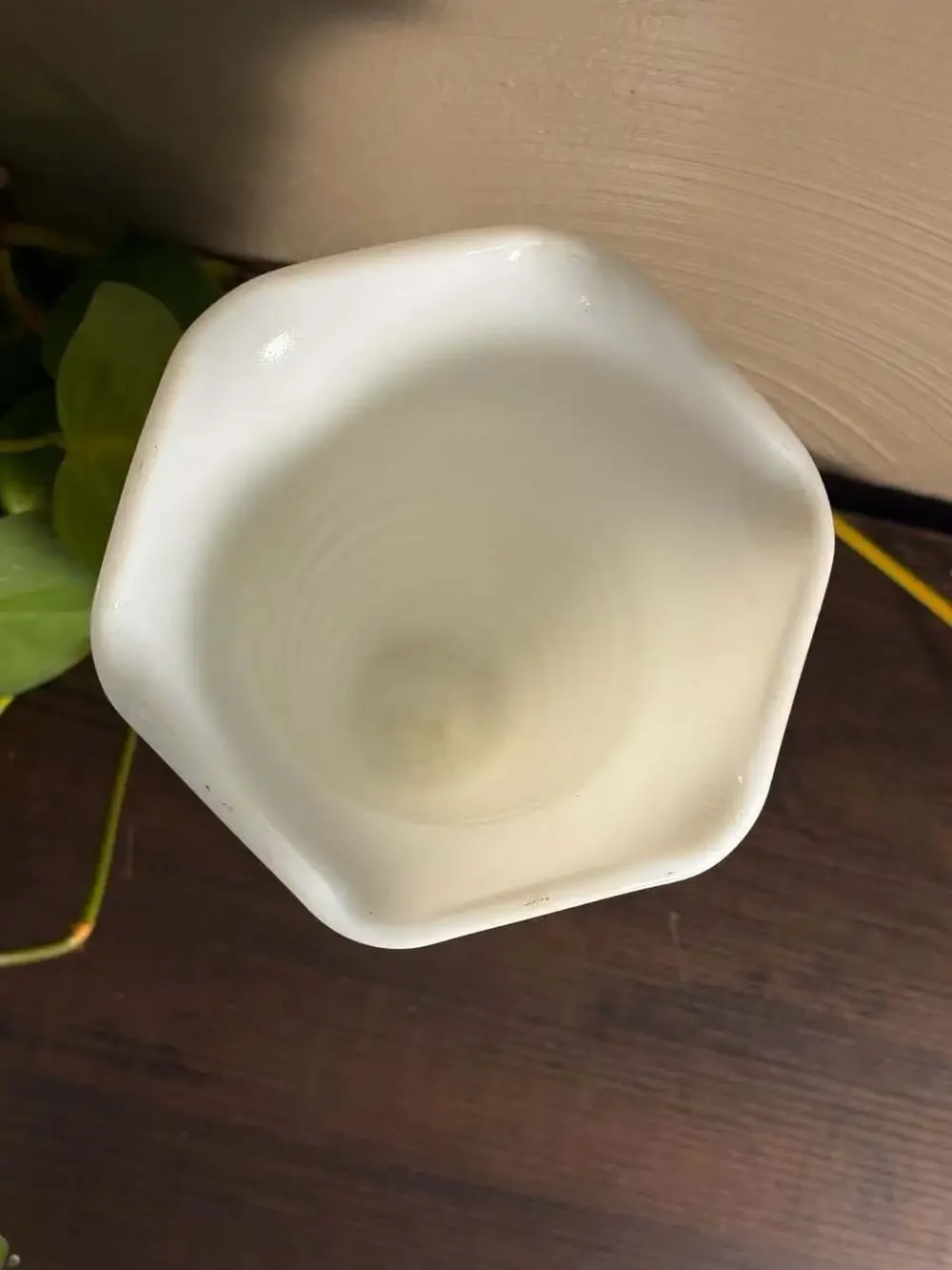 Unbranded milk glass